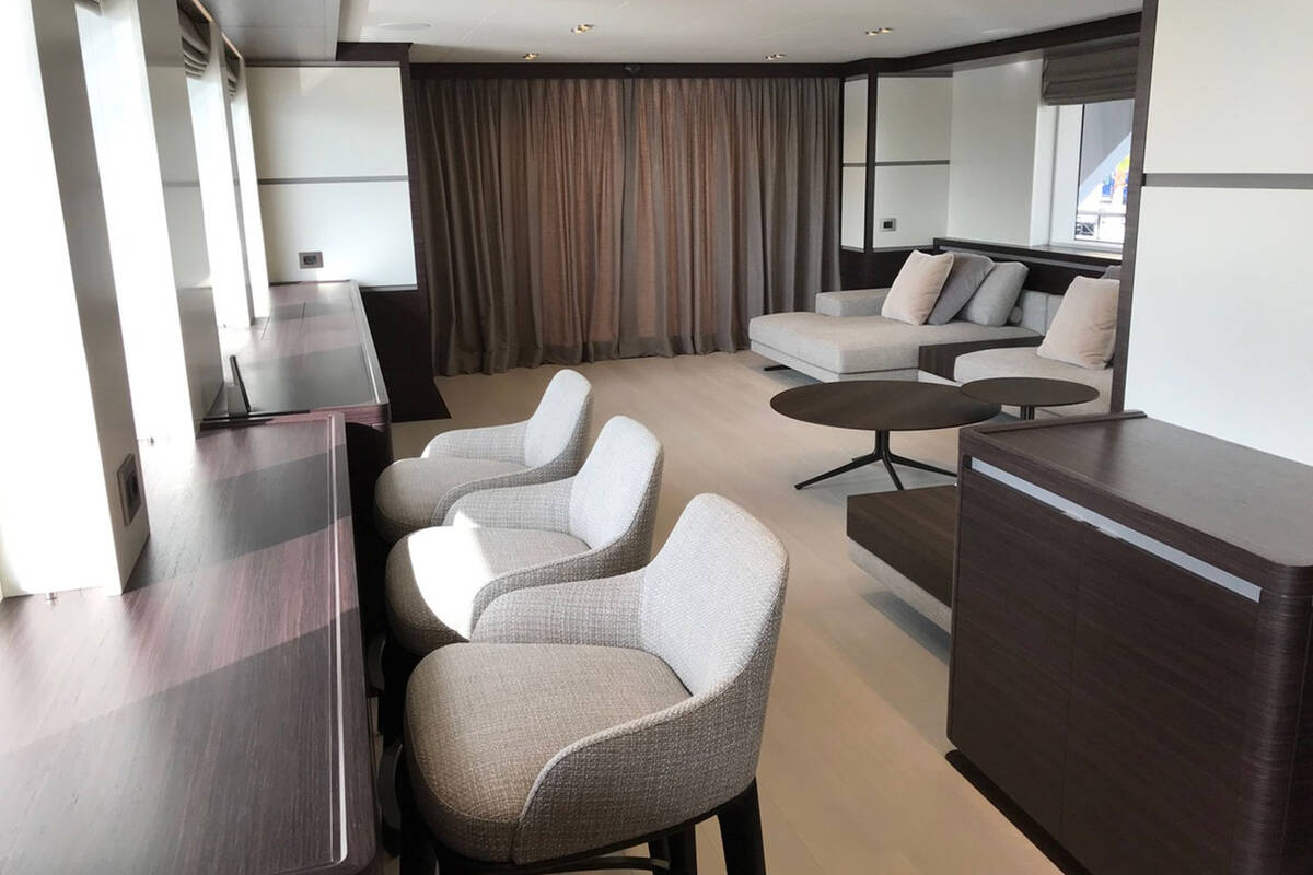 Salon on the upper deck