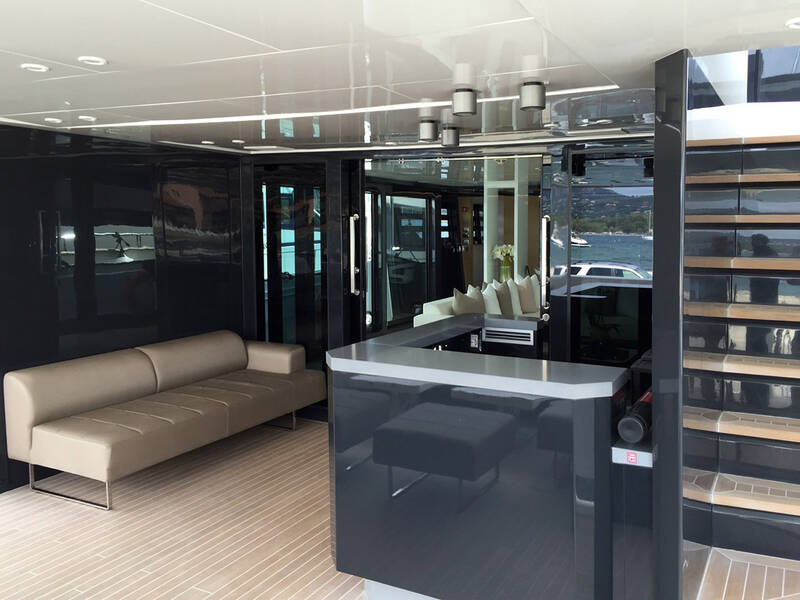 The cockpit on the main deck