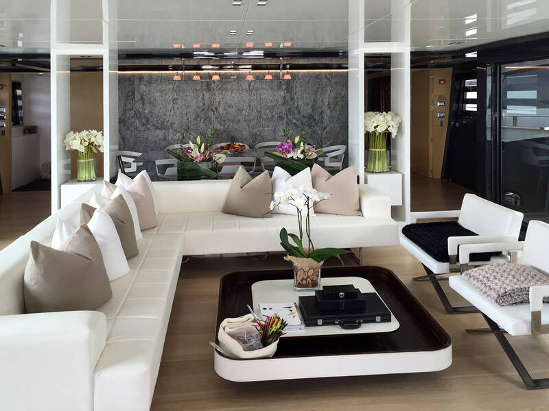 The salon on the main deck