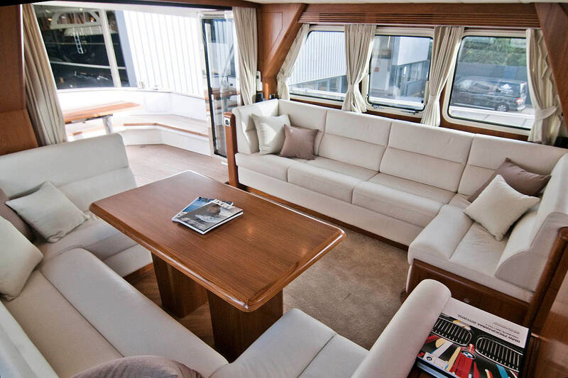 The salon on the main deck