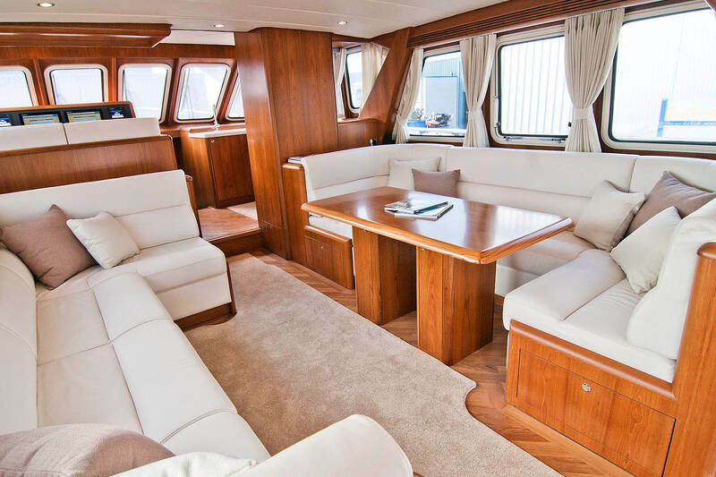 The salon on the main deck