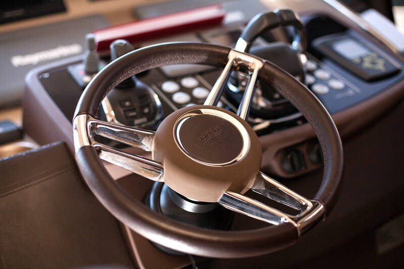 Wheel on the main helm station