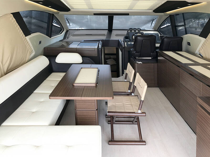The salon on the main deck