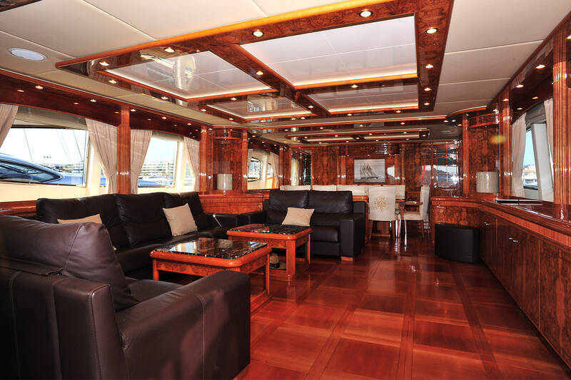 The salon on the main deck