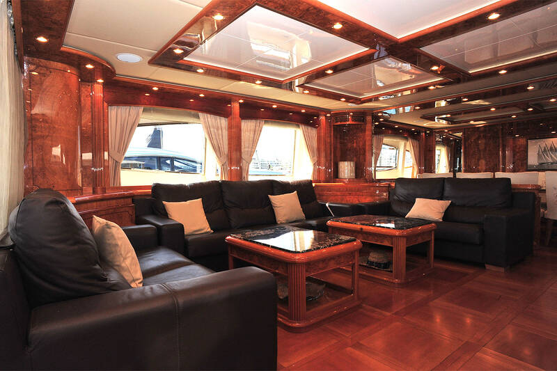 The salon on the main deck