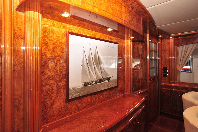 The salon on the main deck