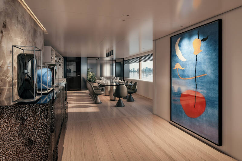 Dinette on main deck