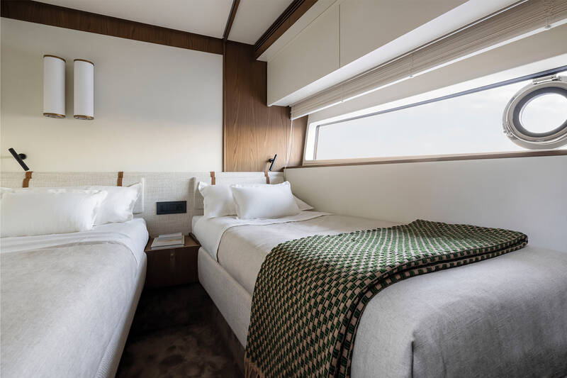 Guest cabin on starboard side