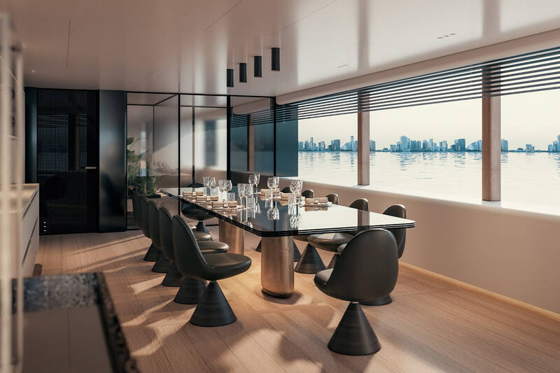 Dinette on main deck