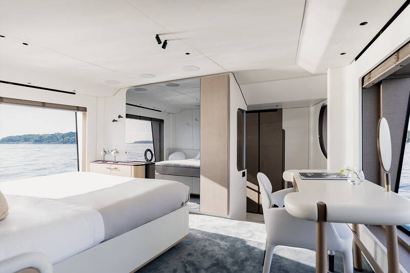 Owner's cabin on main deck