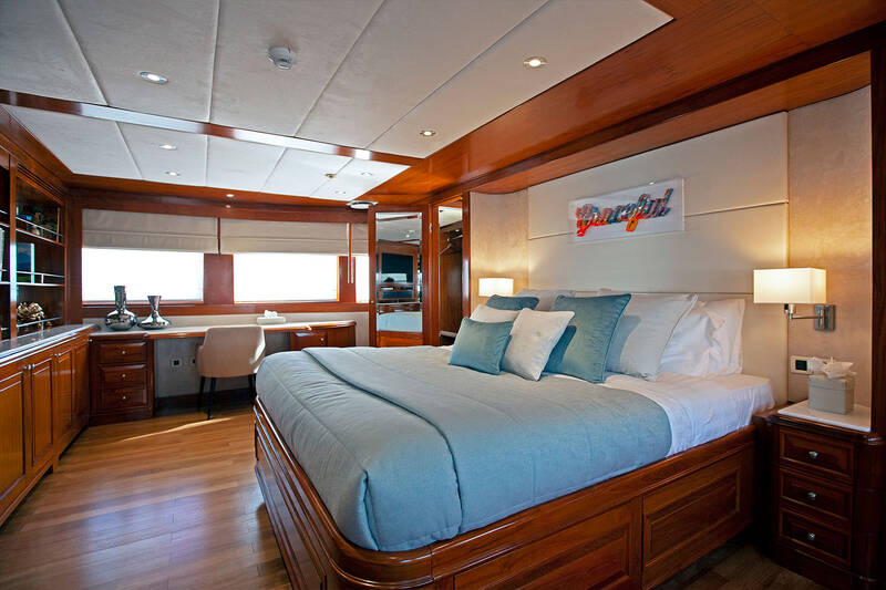 Master cabin on upper deck