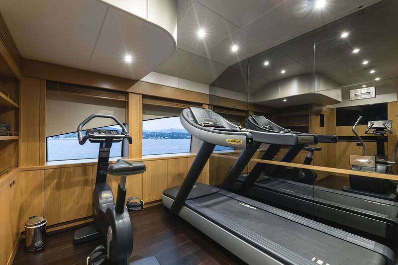 Gym on upper deck