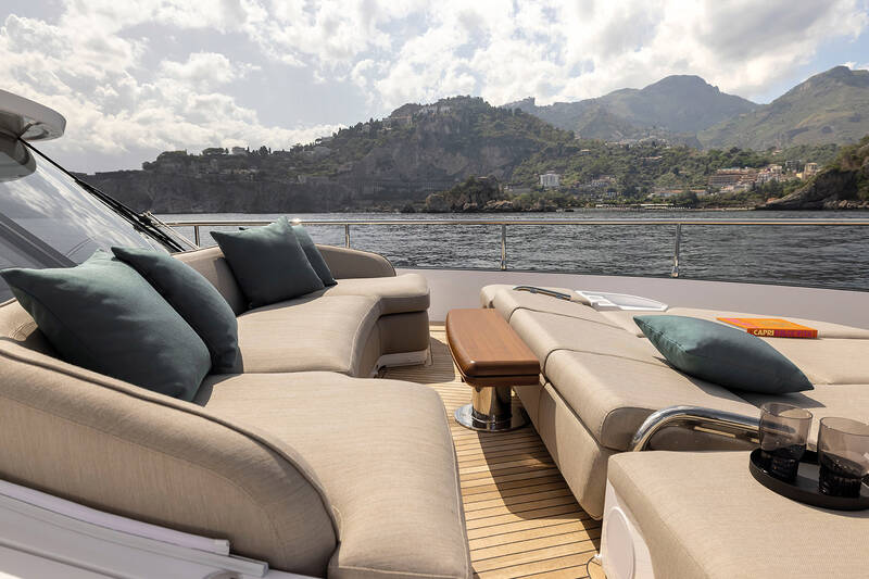 Lounge area on bow
