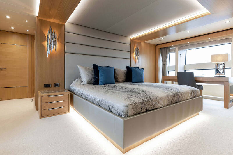 Master cabin on main deck