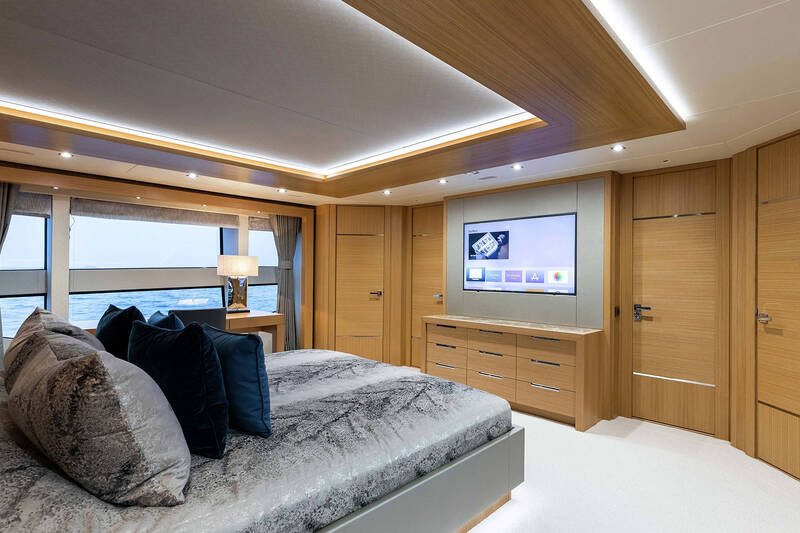Master cabin on main deck