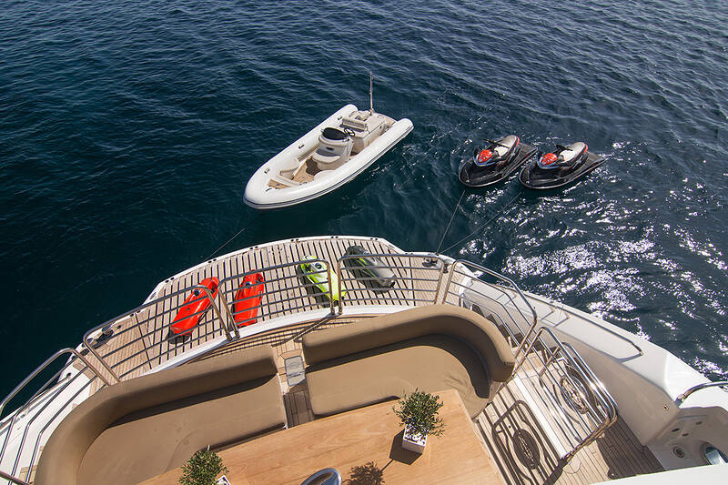 Cockpit and swimming platform