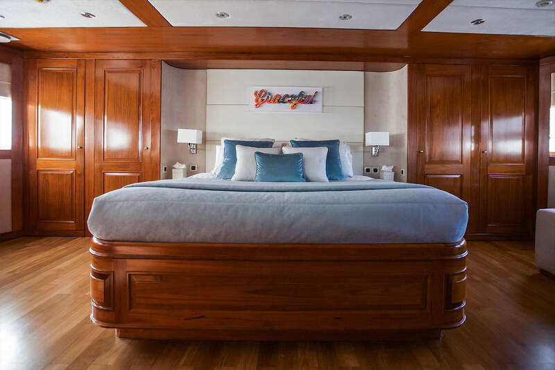 Master cabin on upper deck