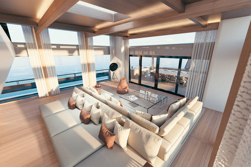 Upper deck salon