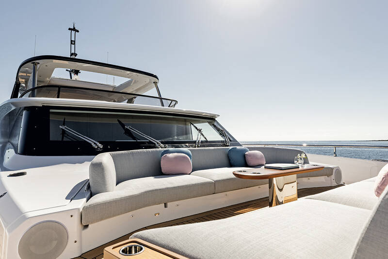 Lounge area on bow