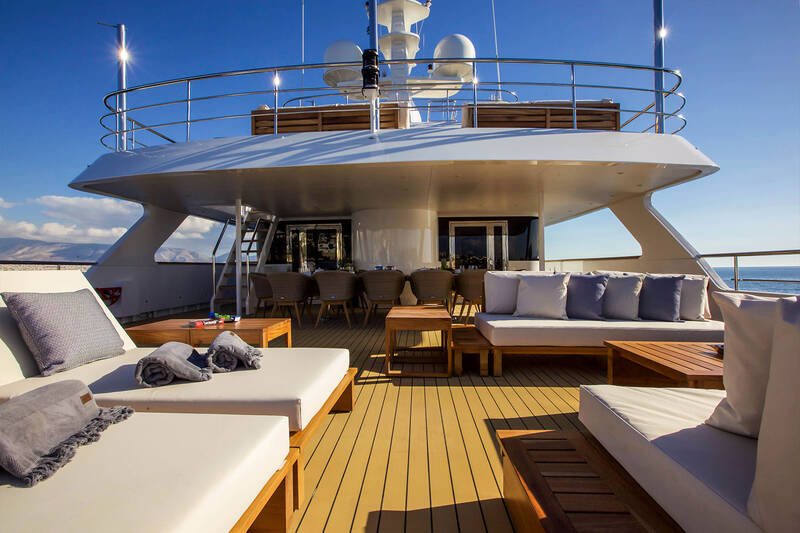 Seating area on upper deck