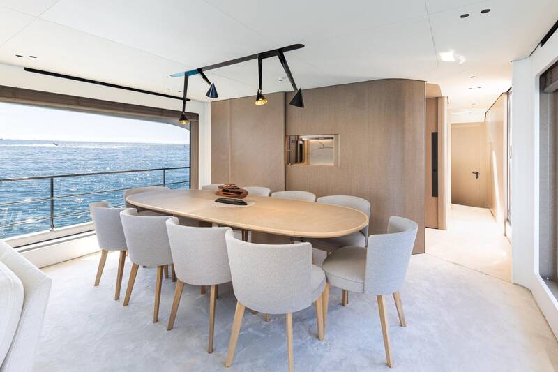 Dining area in main salon