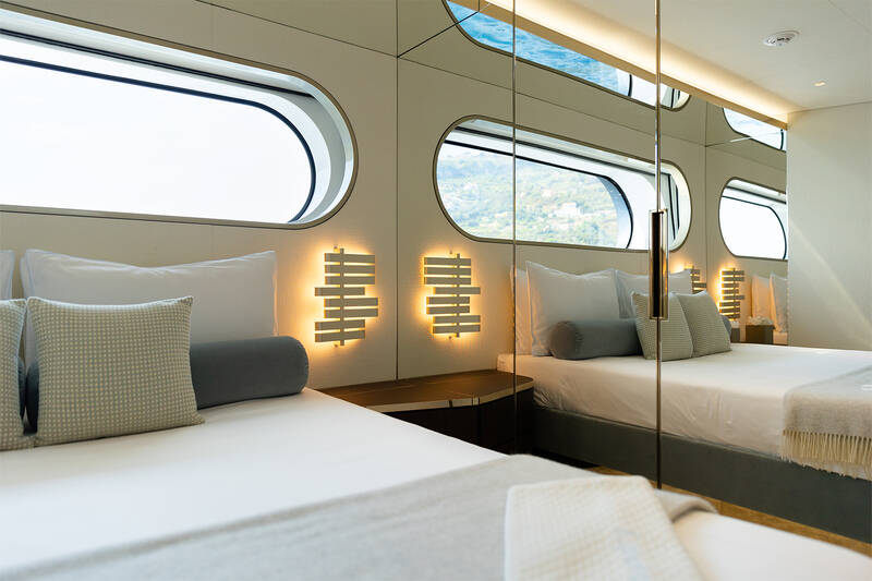 VIP cabin on port side
