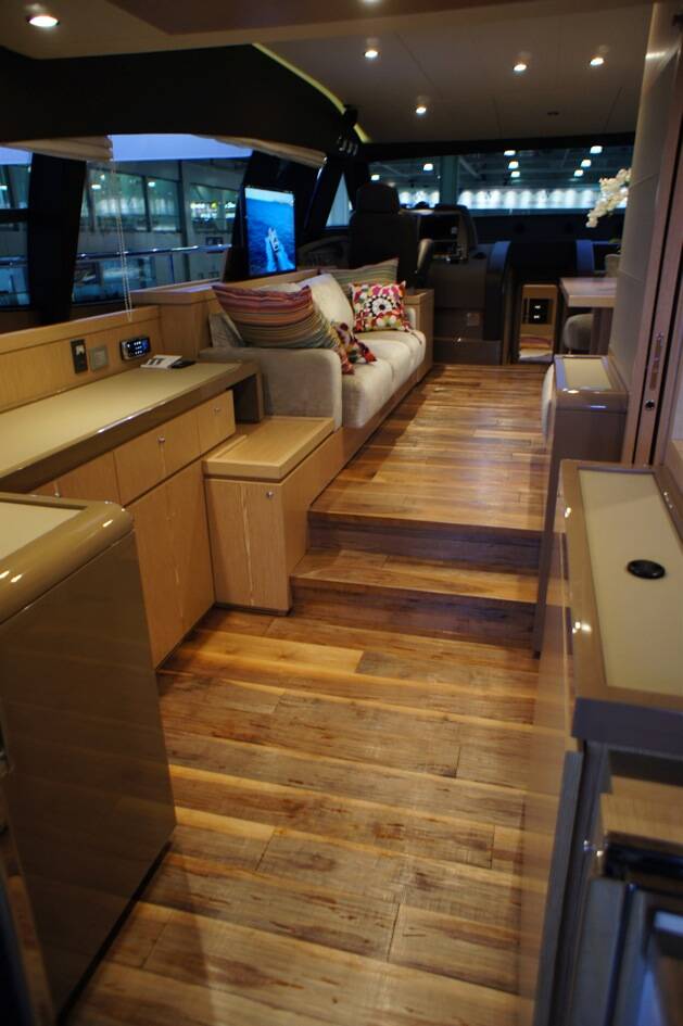 The salon on the main deck