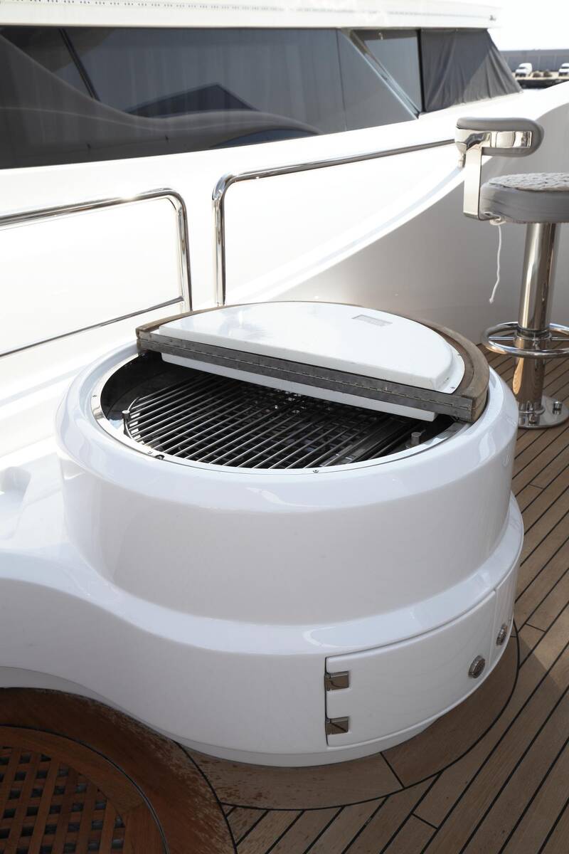 BBQ on flybridge