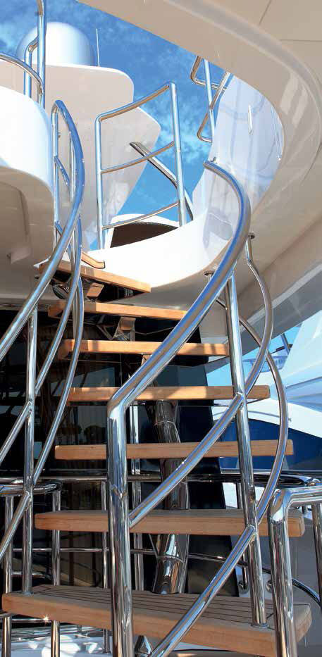 Stairs to upper deck