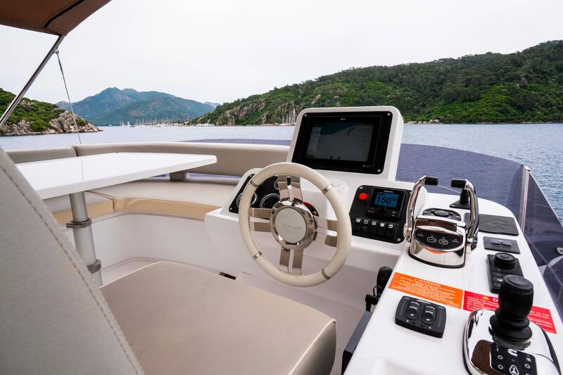 Helmstation on flybridge 