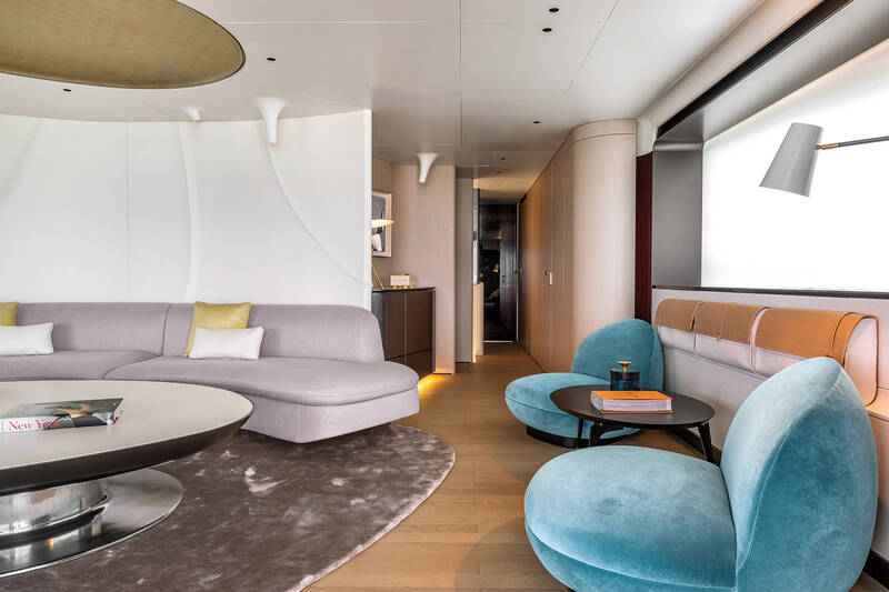 Salon on the upper deck