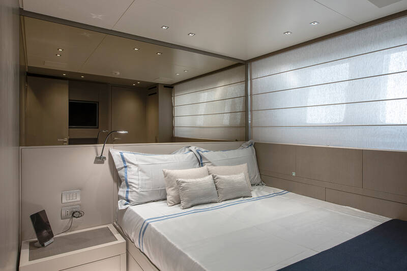 Guest cabin on starboard side