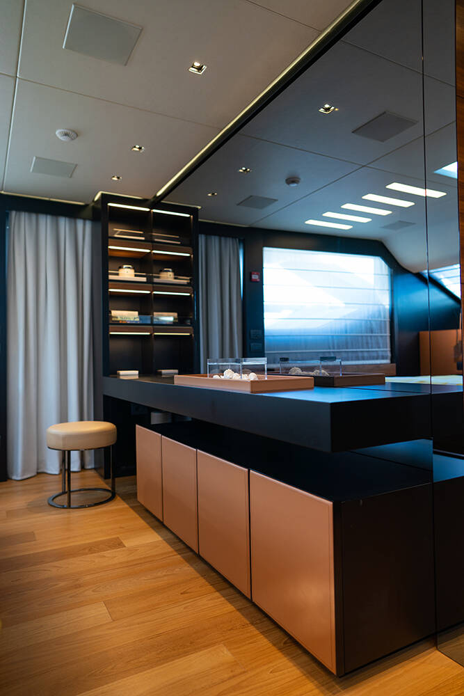 Master cabin on main deck