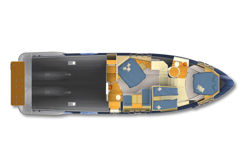 Lower deck Azimut 60 Flybridge