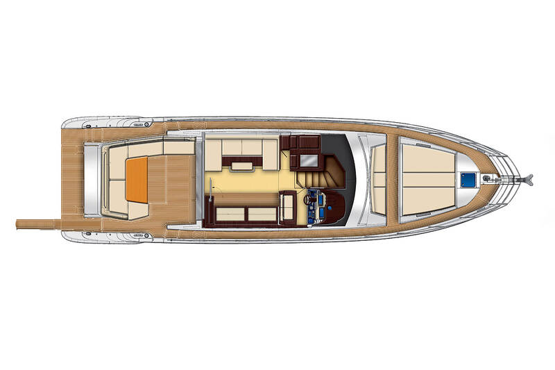 Головна палуба (стандартна комплектація) Azimut 55S